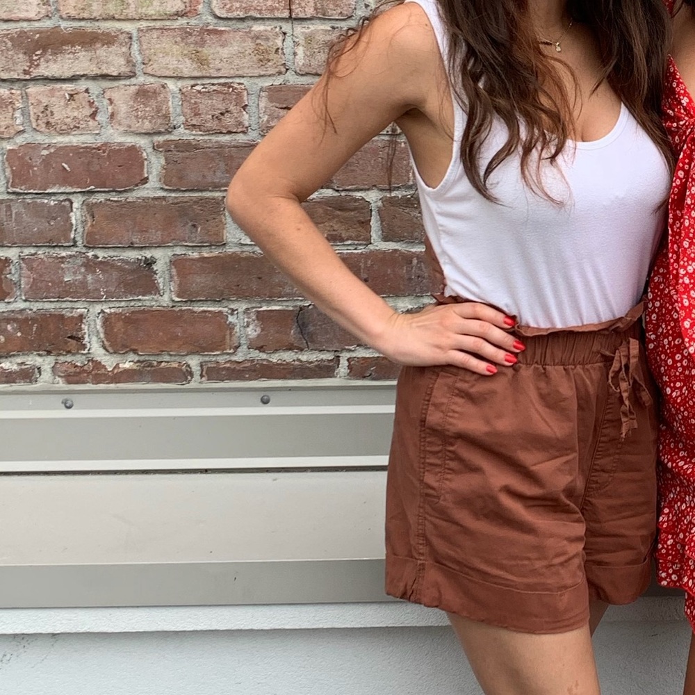 Abercrombie & Fitch High Waist Brown Shorts